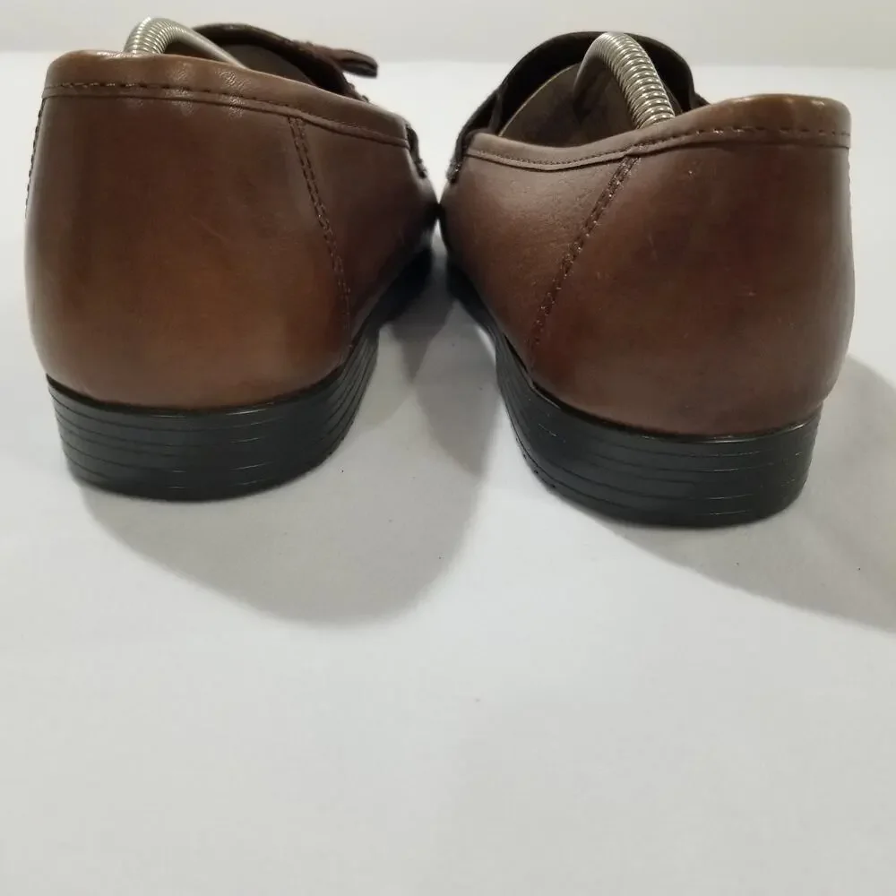 Nunn Bush Men's Brown 81225-02 Leather Tassel Kiltie Loafer Dress Shoe Brazil 11
